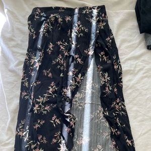 american eagle maxi split skirt